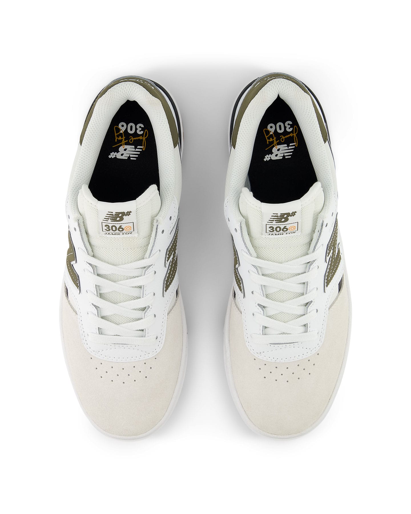 New Balance Numeric Jamie Foy 306 Cup - White / Dark Moss - -