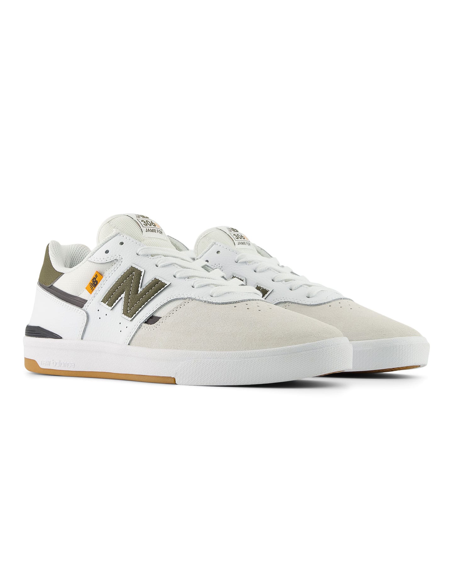 New Balance Numeric Jamie Foy 306 Cup - White / Dark Moss - -