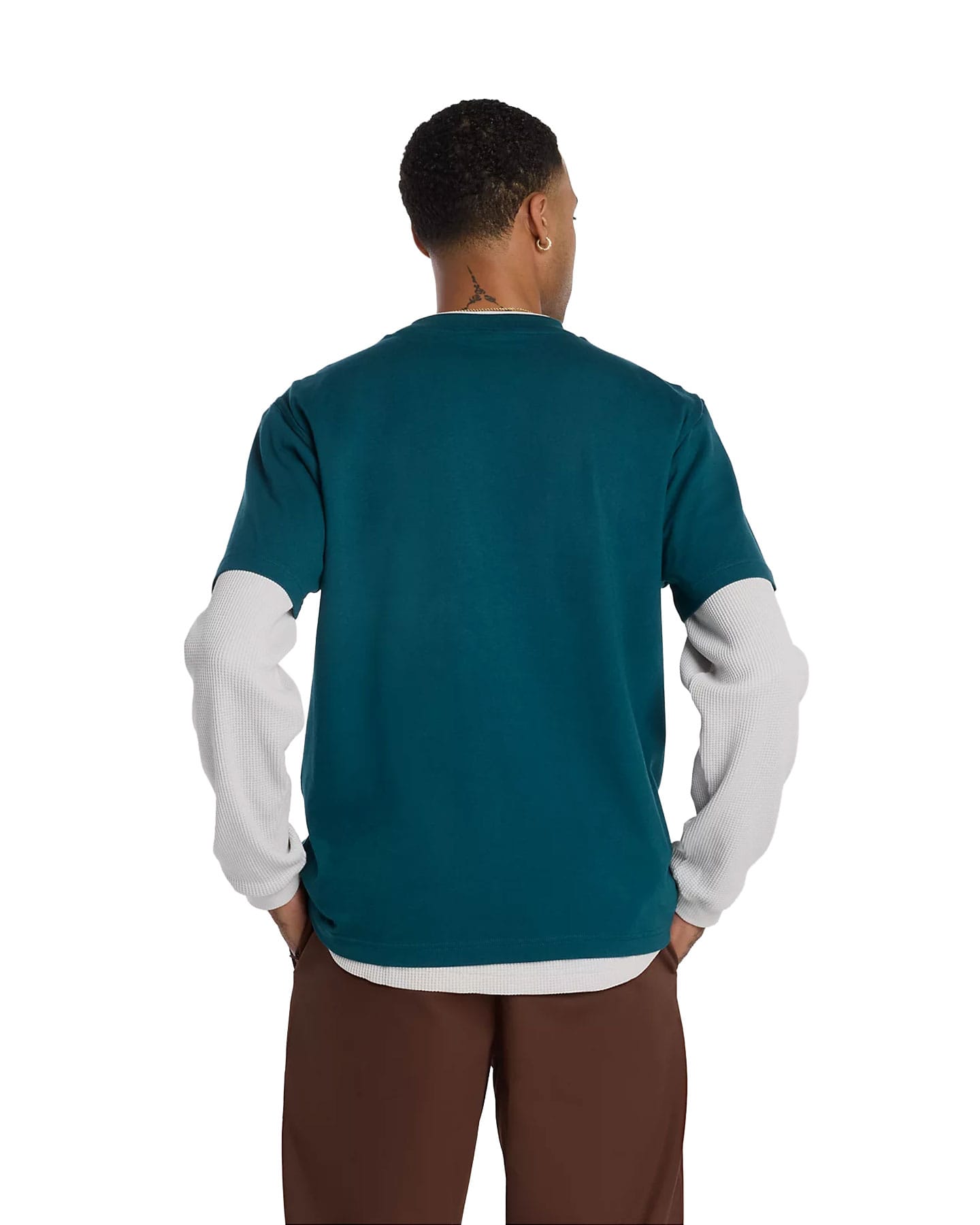 New Balance Numeric Linear Logo Tee - Medusa Green - -
