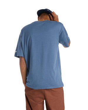 New Balance Numeric Linear Logo Tee - Vintage Indigo - -