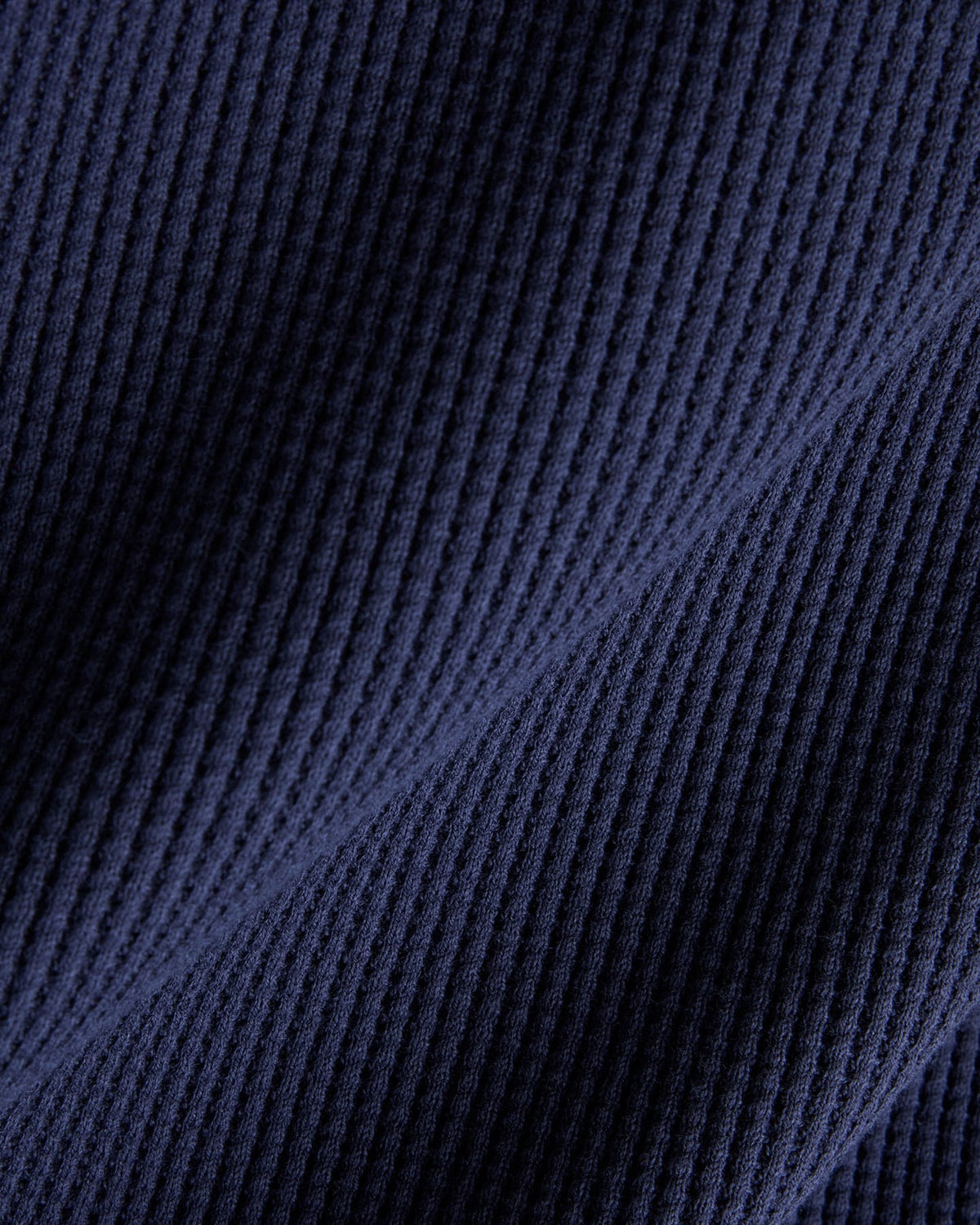 New Balance Numeric Waffle Knit Long Sleeve Henley - Dark Night - -