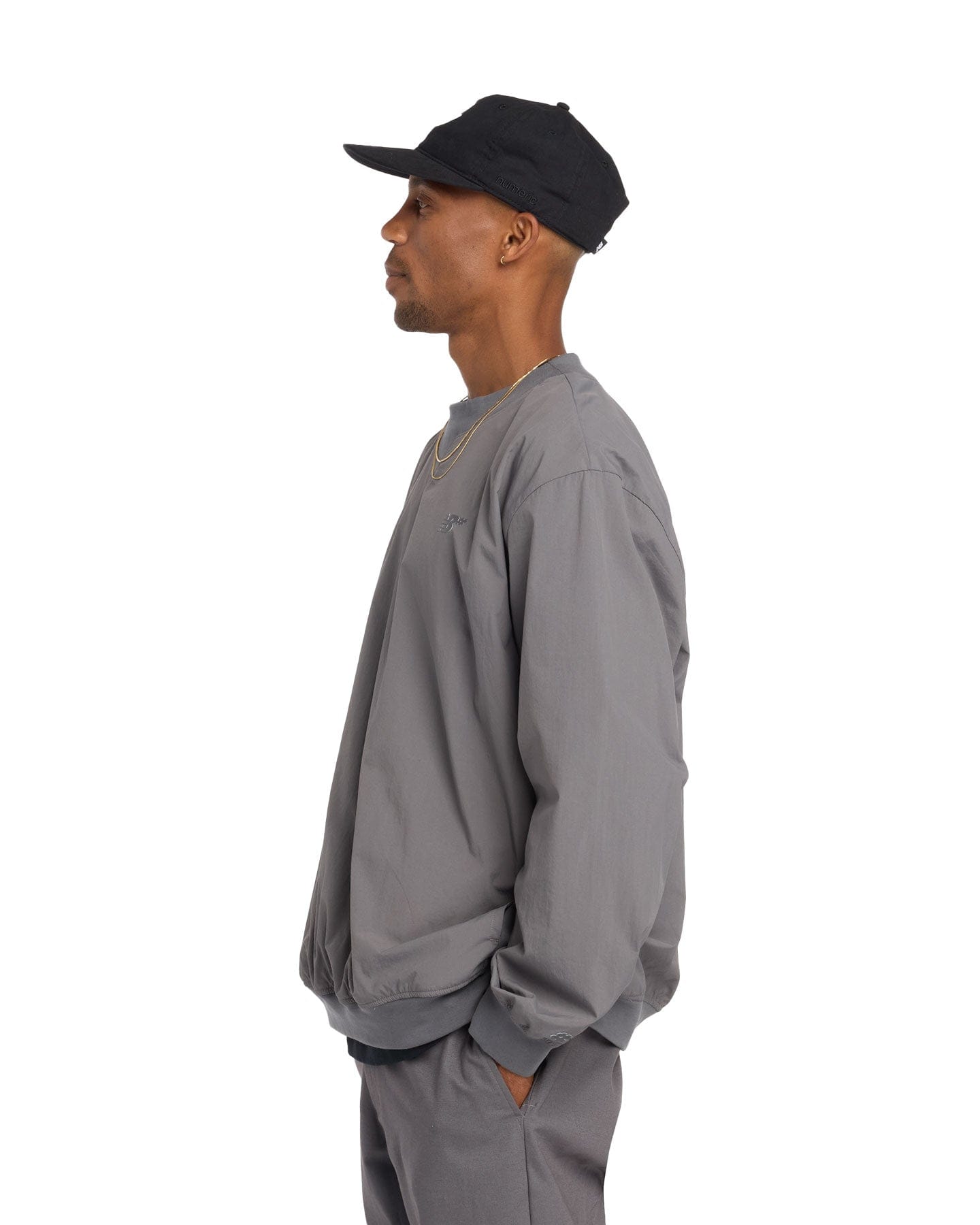 New Balance Numeric Woven Crew - Castlerock - -