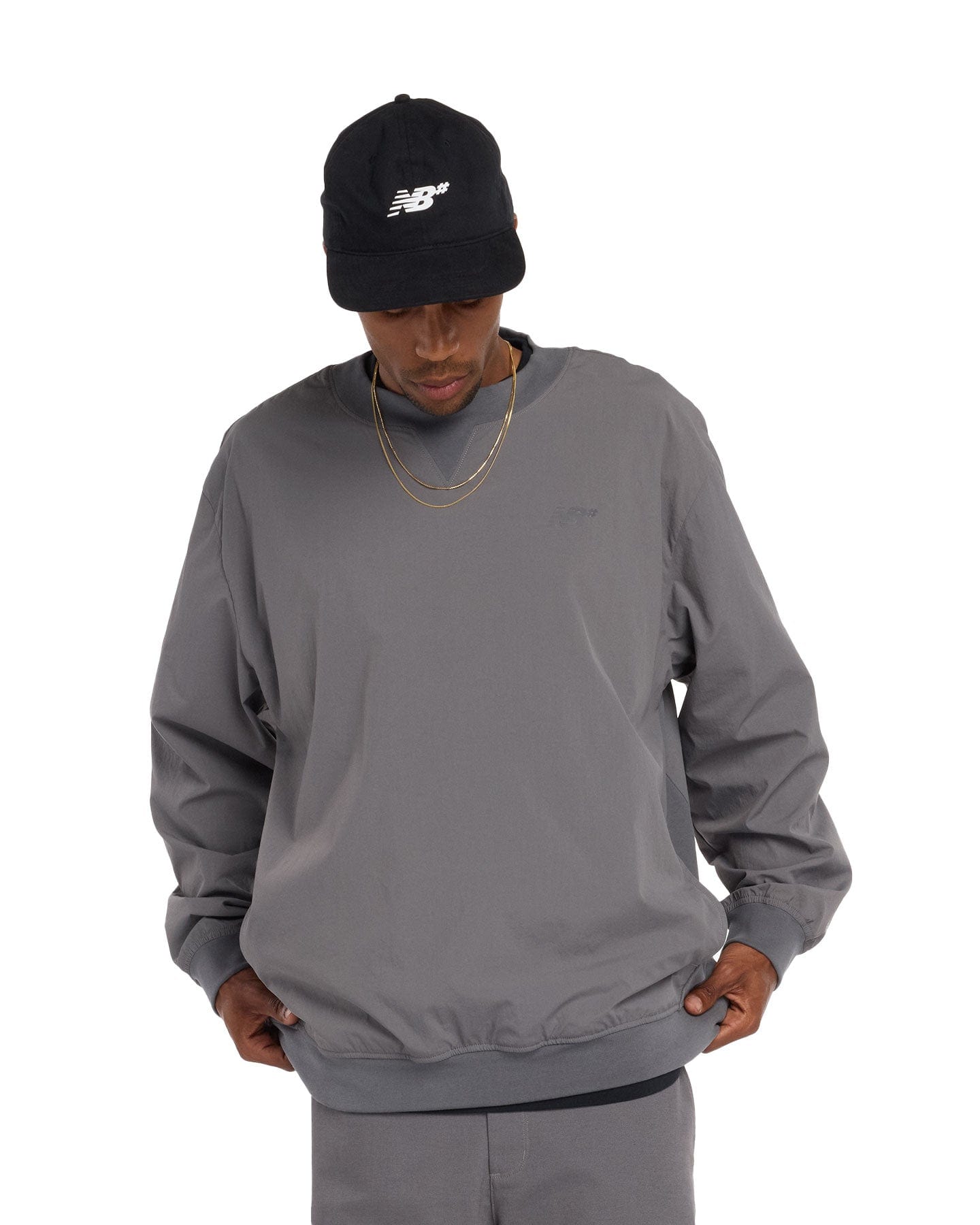 New Balance Numeric Woven Crew - Castlerock - -