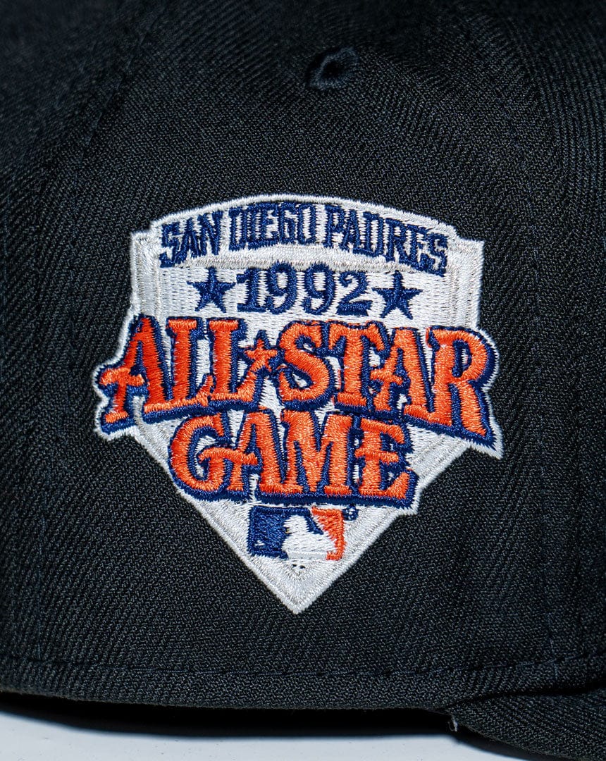 New Era 59Fifty Padres "P" Allstar '92 Side Patch - Black / Gray UV - -