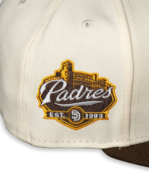 New Era 59Fifty Padres "SD" Est 1969 Side Patch - Chrome / Walnut / Gray UV - -