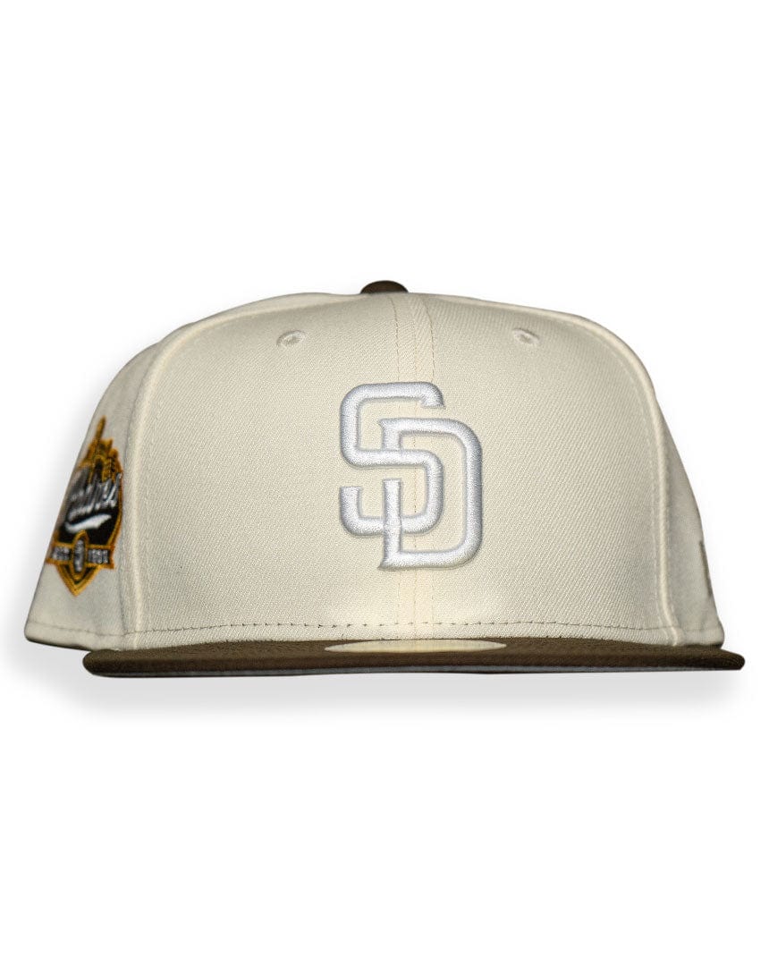 New Era 59Fifty Padres "SD" Est 1969 Side Patch - Chrome / Walnut / Gray UV - 5950SADPADCOCHWA69 - 56862199