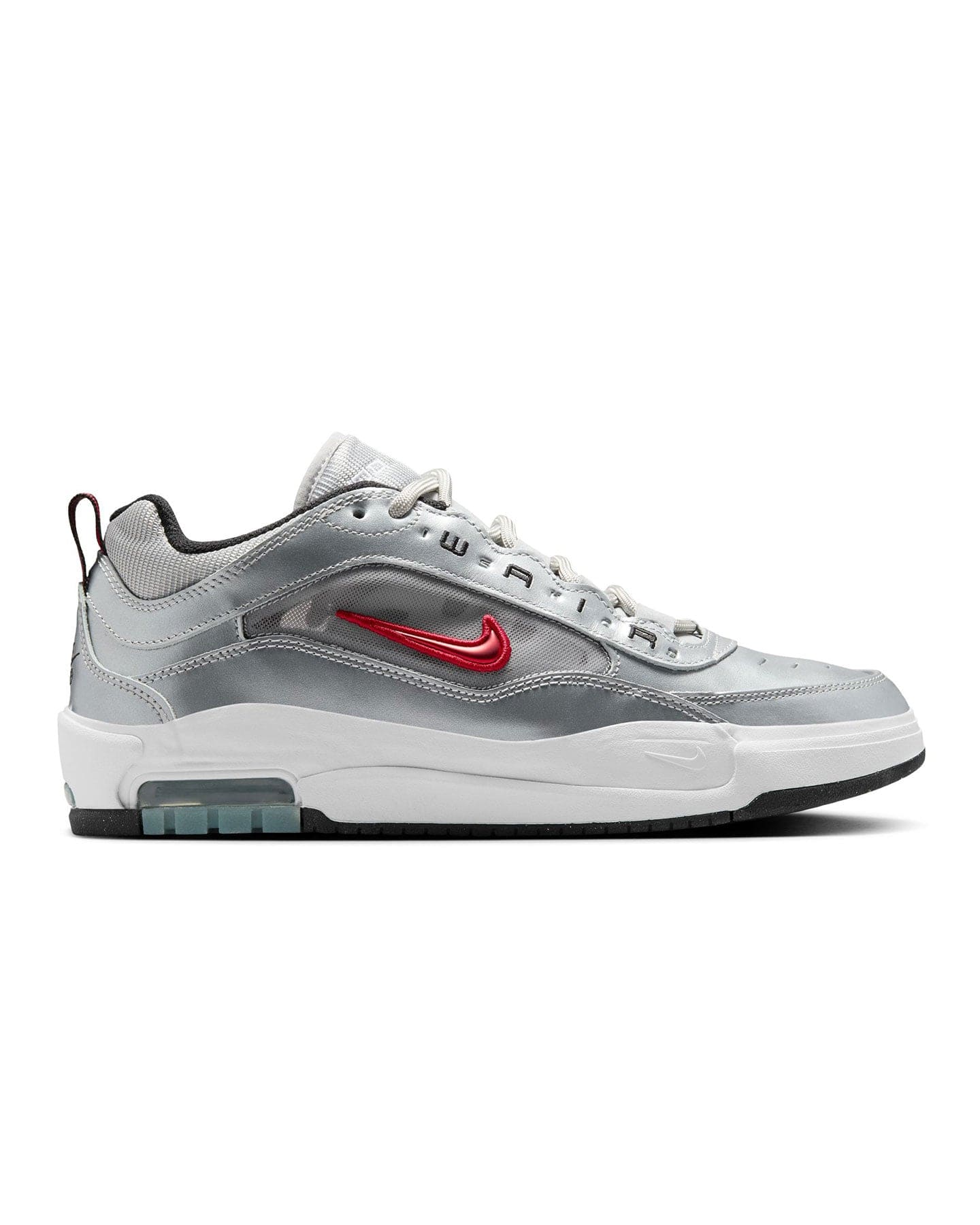 Nike Air Max Ishod PRM - Metallic Silver / Varsity Red - HF3062 001 - 197602568400