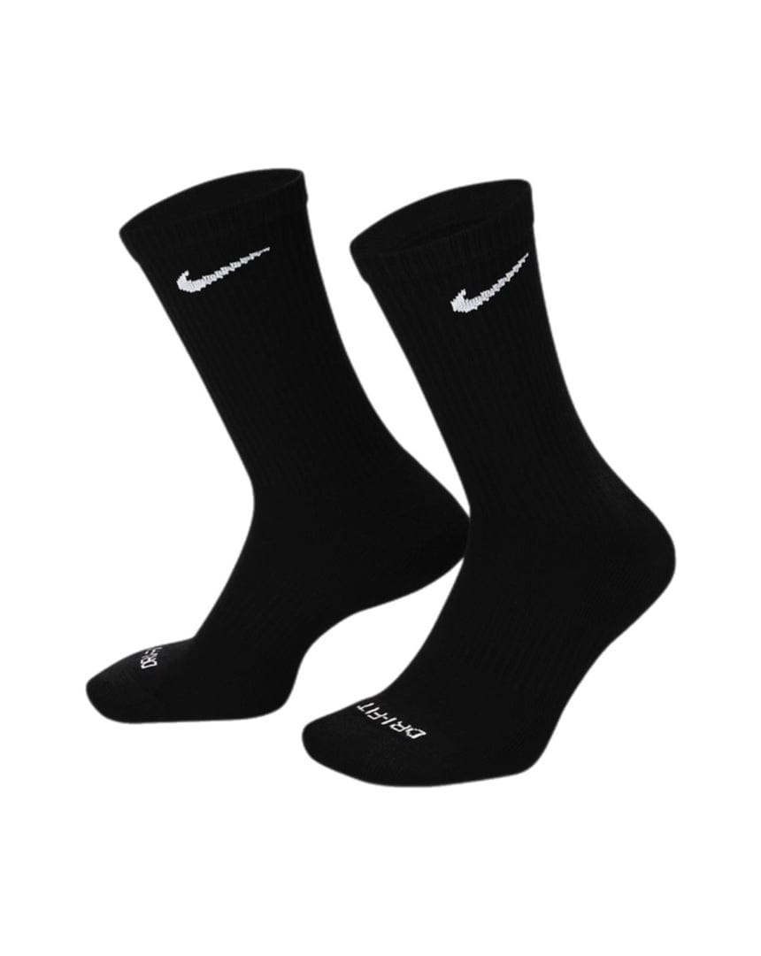 Nike Everyday Plus Cushioned Crew 3 Pack Socks - Black - SX6888 010 - 888408257949