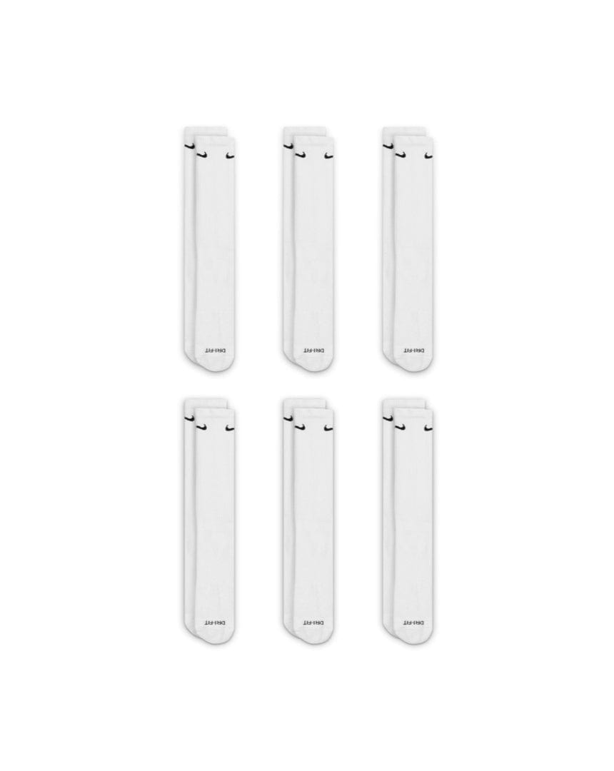 Nike Everyday Plus Cushioned Crew Sock 6 Pack - White - -