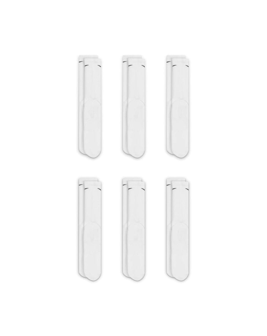 Nike Everyday Plus Cushioned Crew Sock 6 Pack - White - -