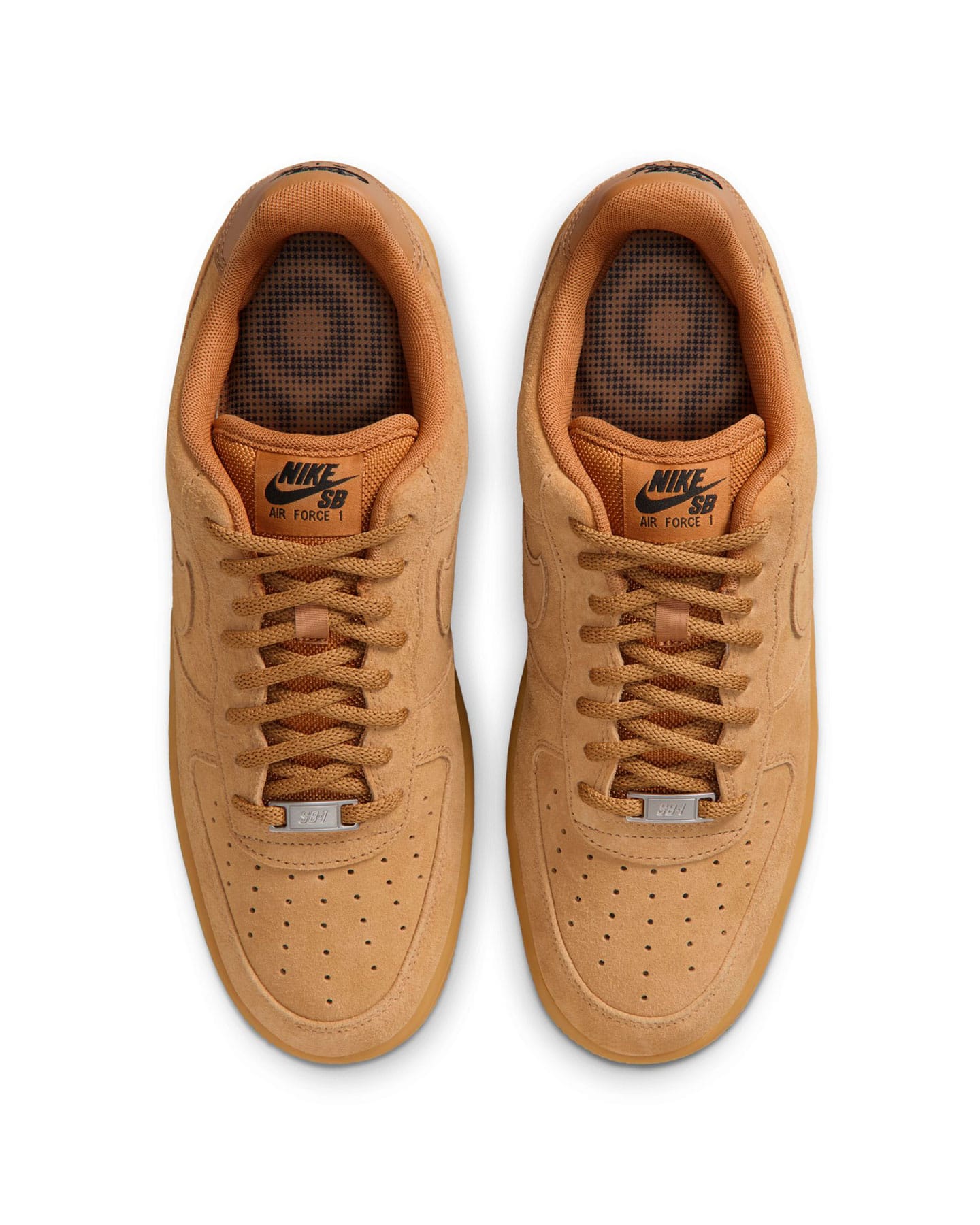 Nike SB Air Force 1 - Flax / Flax - Black - Gum - Light Brown - -