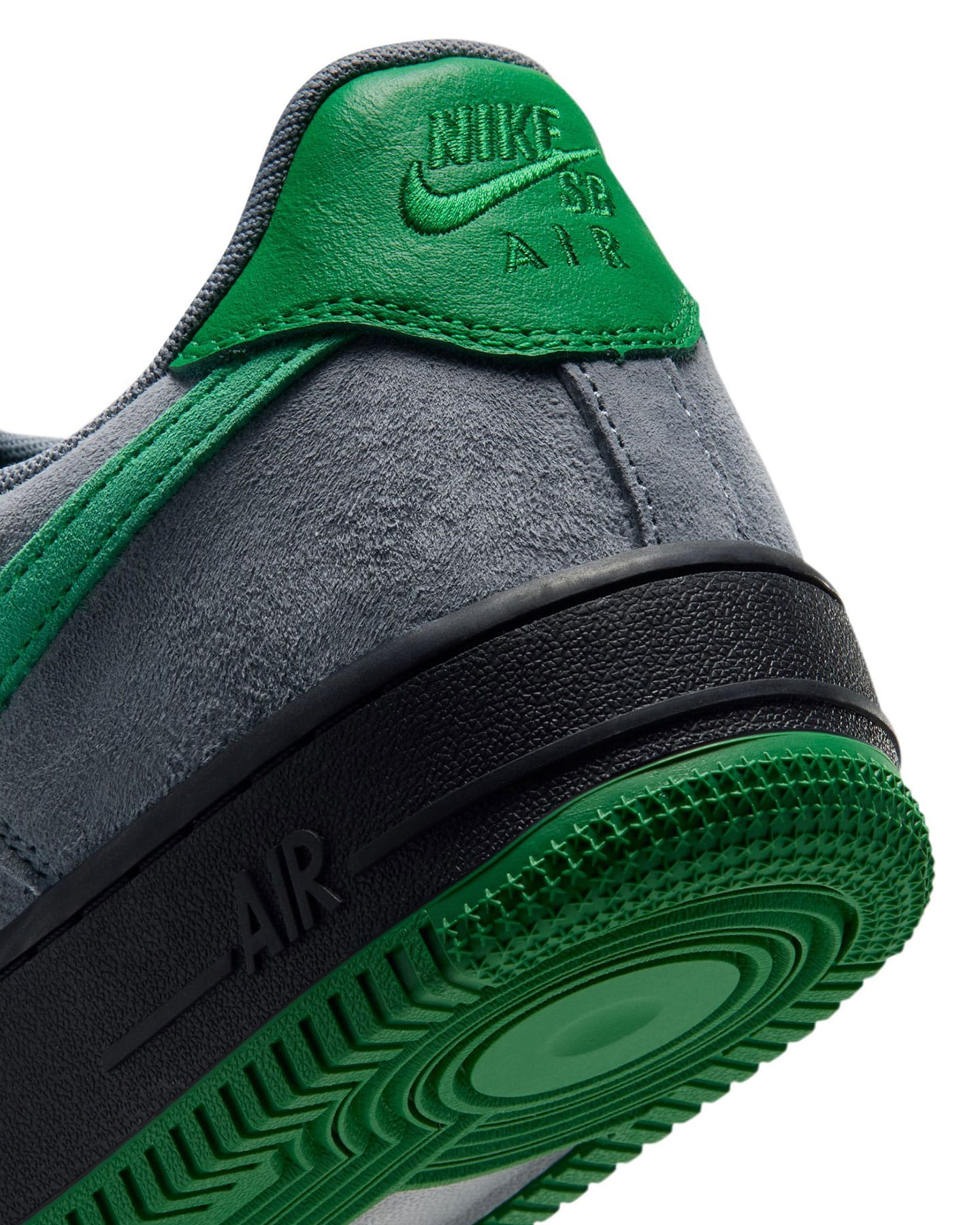 Nike SB Air Force 1 SE - Cool Grey / Court Green - Black - -