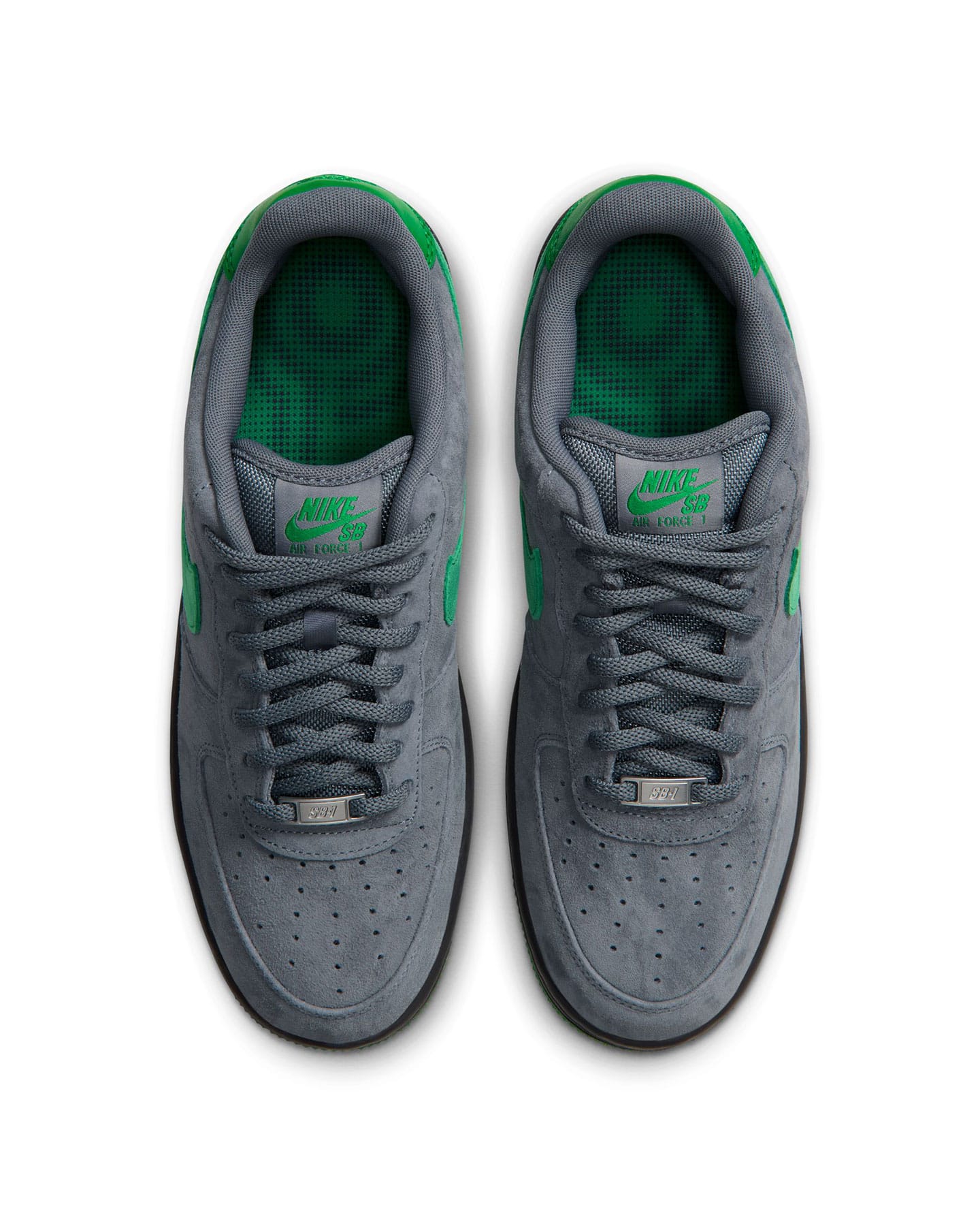 Nike SB Air Force 1 SE - Cool Grey / Court Green - Black - -