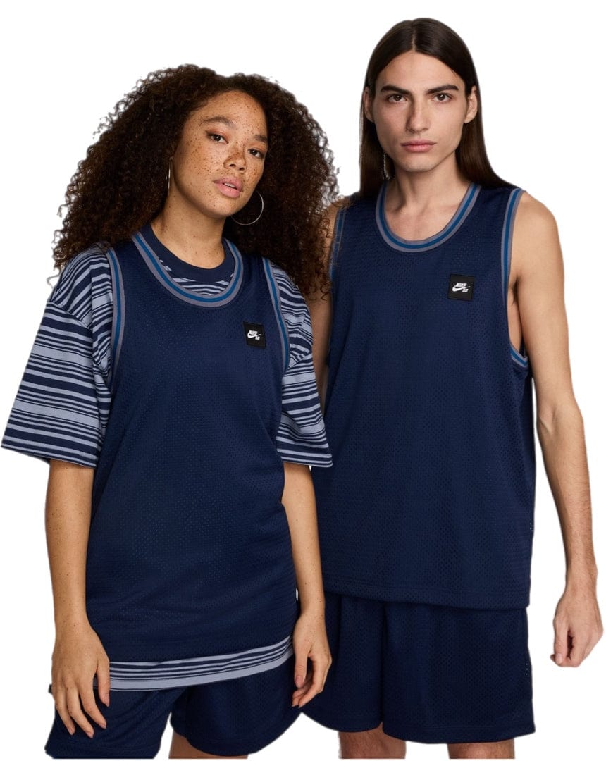 Nike SB Basketball Jersey - Midnight Navy / Court Blue - -