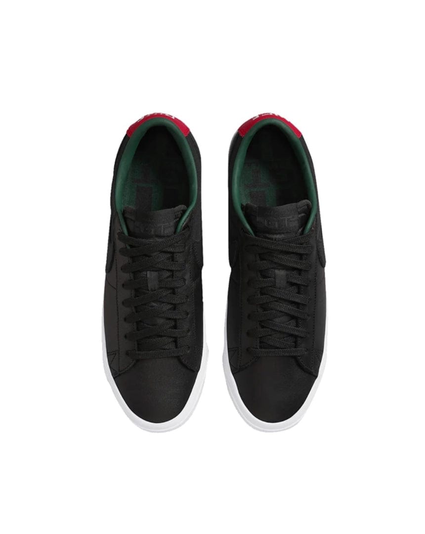 Nike SB Blazer Low Pro GT Premium - Black / Black / Varsity Red - -