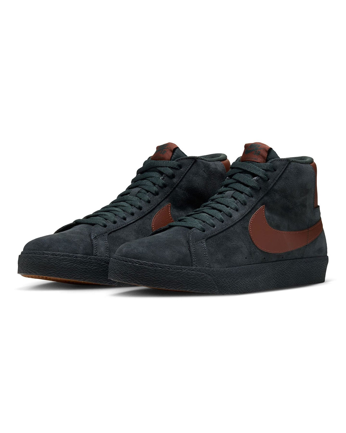 Nike SB Blazer Mid - Black Spruce / Corduroy Brown - -