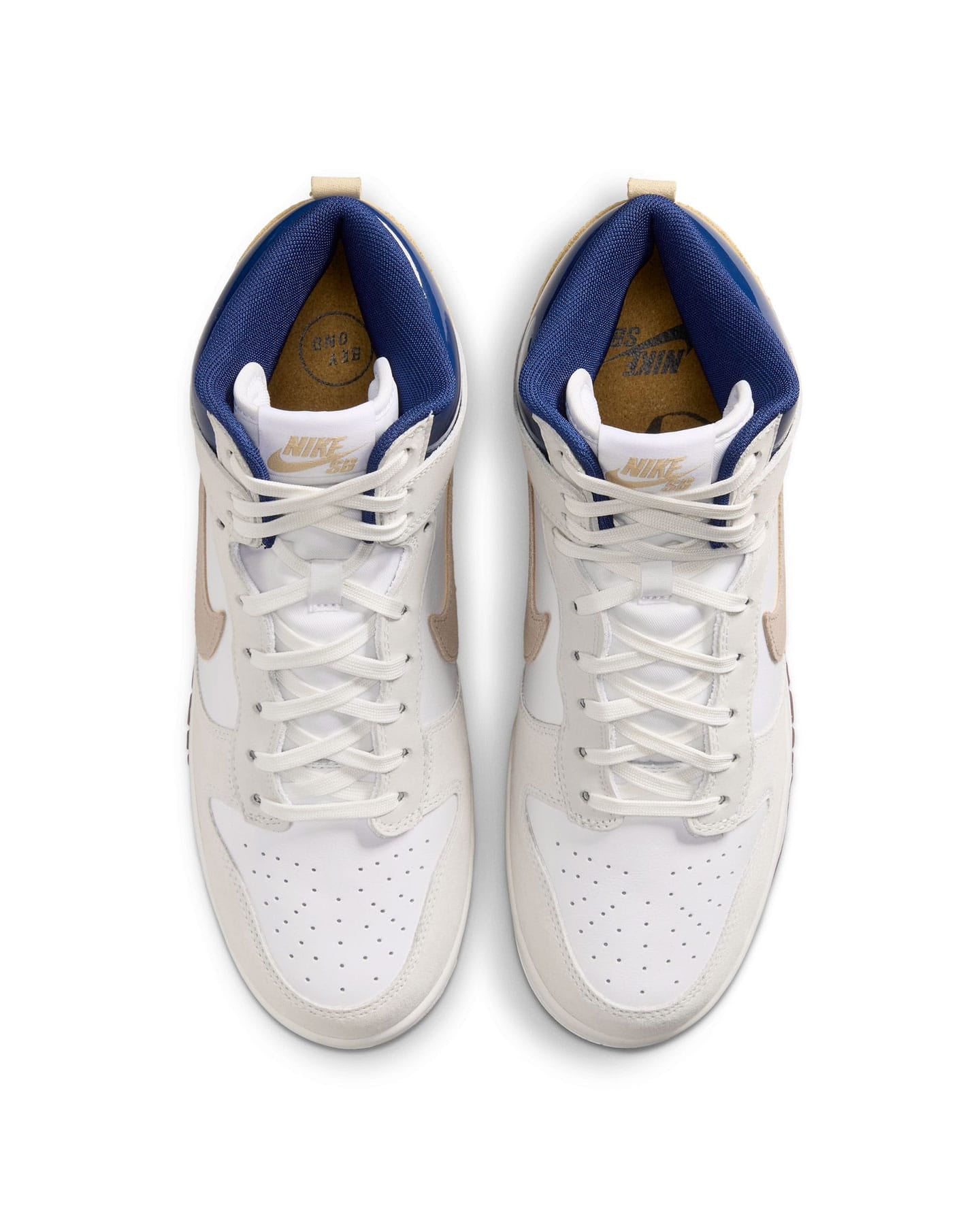 Nike SB Dunk High Pro x Beyond Store - White / Ivory - Sand Dune - Blue Void - -