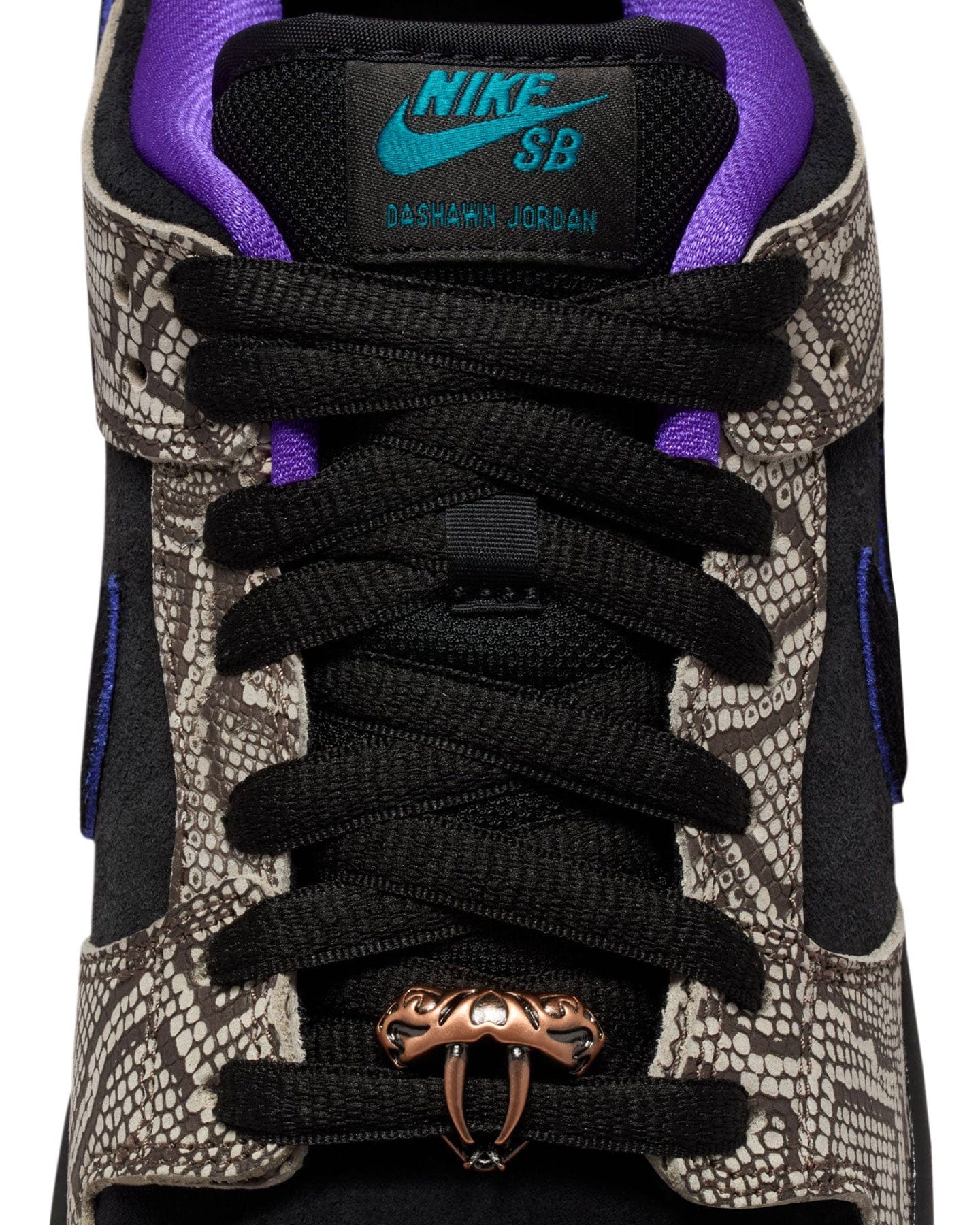 Nike SB Dunk Low Dashawn Jordan - Snake Skin / Black / Fierce Purple - -