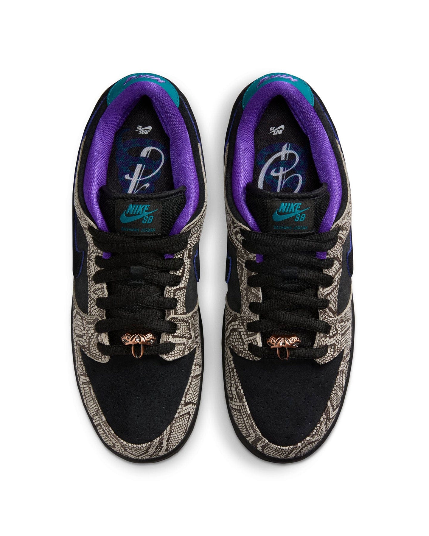 Nike SB Dunk Low Dashawn Jordan - Snake Skin / Black / Fierce Purple - -