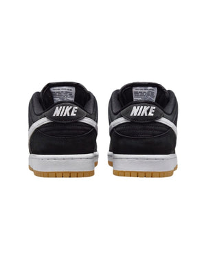 Nike SB Dunk Low Pro - Black / White - Black - Gum - -