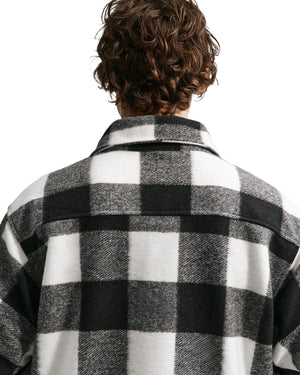 Nike SB Essential Skate Shirt Jacket - White / Black / White - -