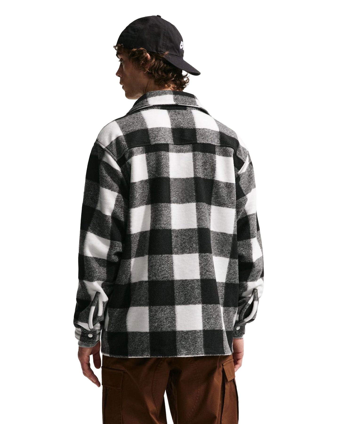 Nike SB Essential Skate Shirt Jacket - White / Black / White - -