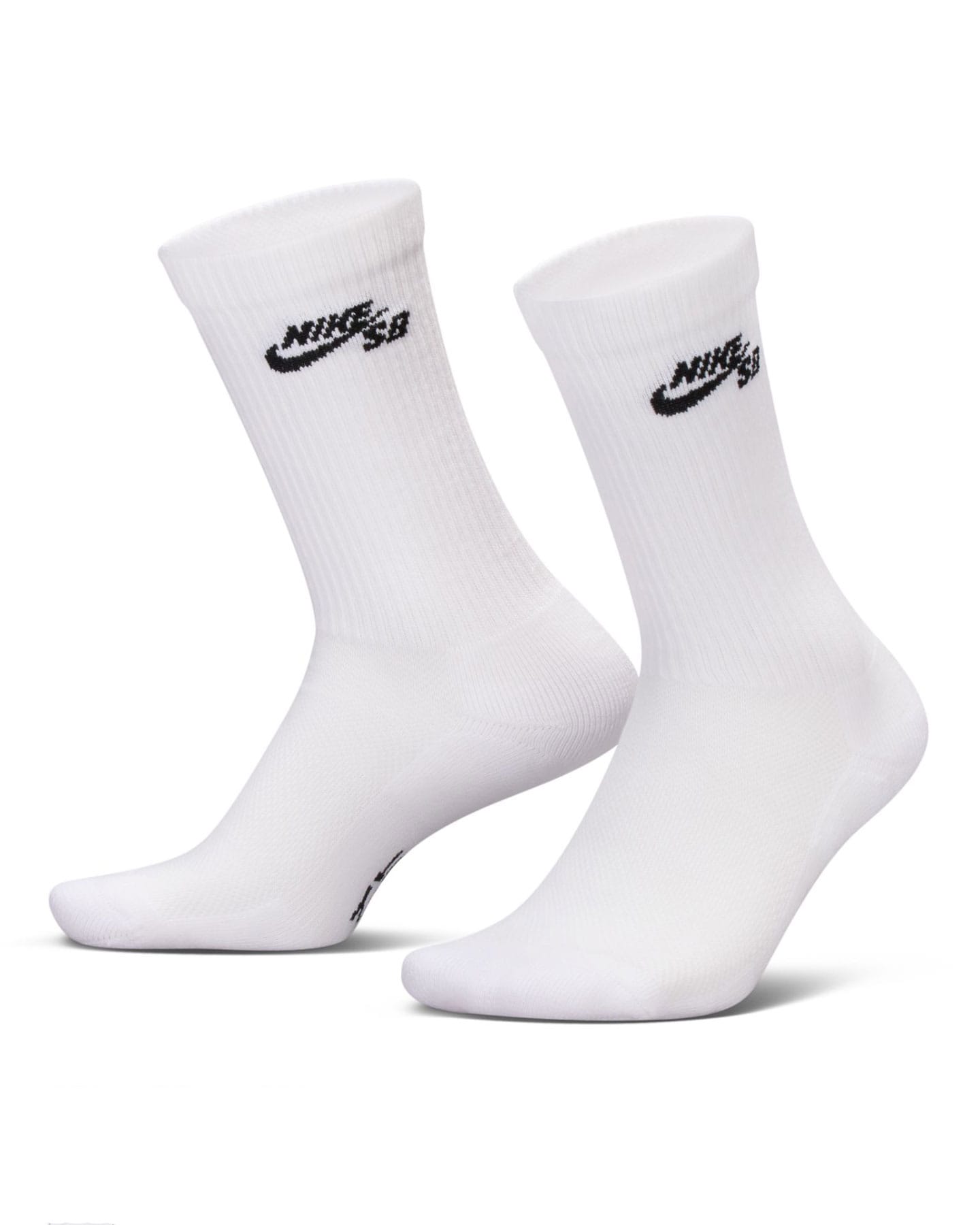 Nike SB Everyday Elevated Crew 3 Pack Socks - White - IR1328-910 - 198730319797
