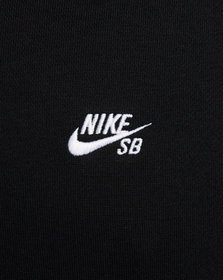 Nike SB Fleece Pullover Hoodie Essential Logo - Black / White - -