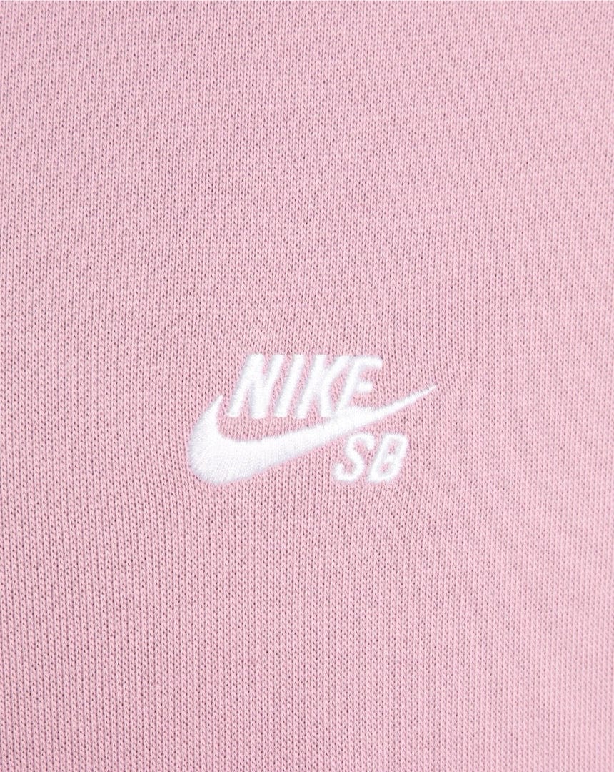 Nike SB Fleece Pullover Hoodie Essential Logo - Plum Dust / White - -