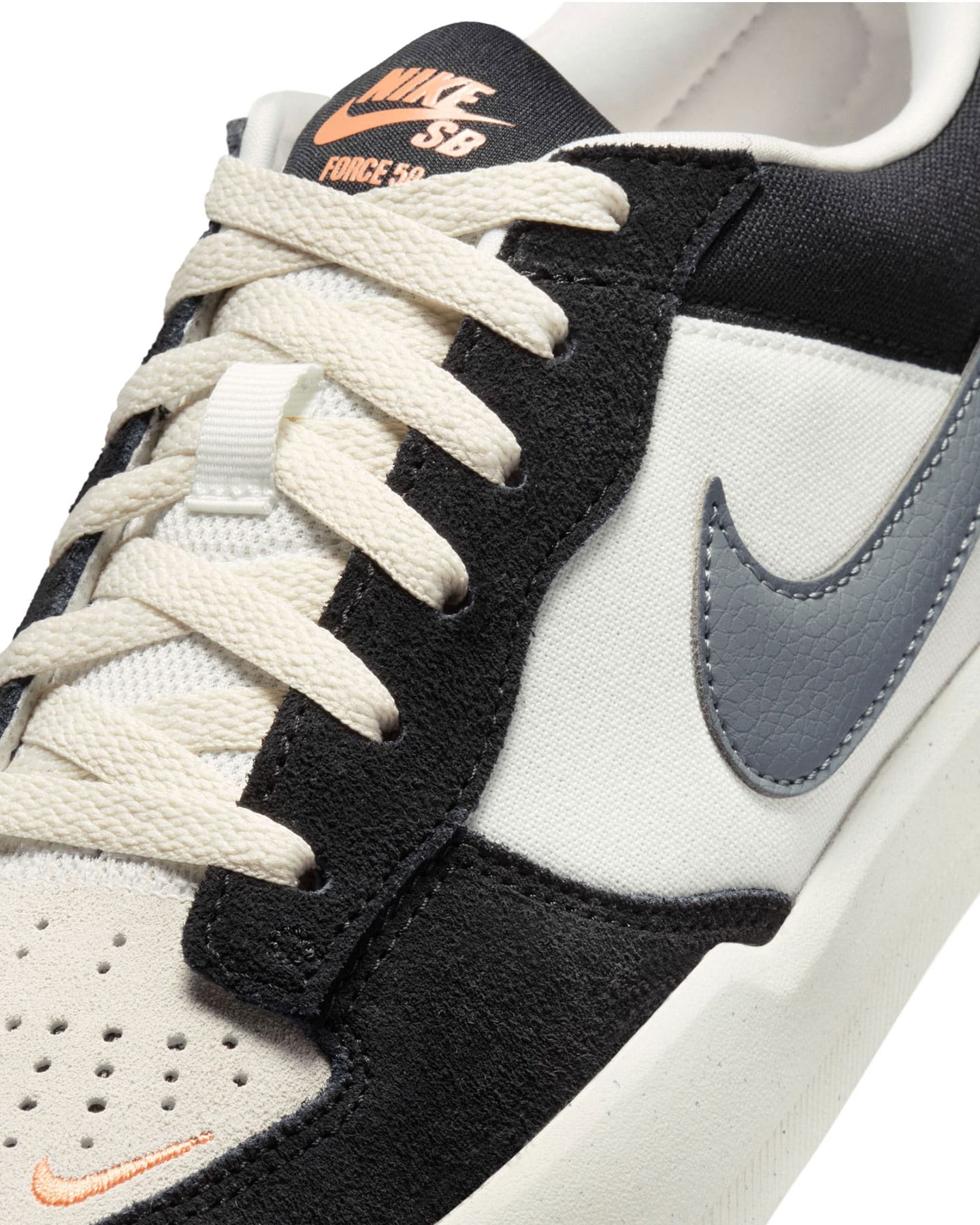 Nike SB Force 58 - Black / Cool Grey - Summit White - Sail - -