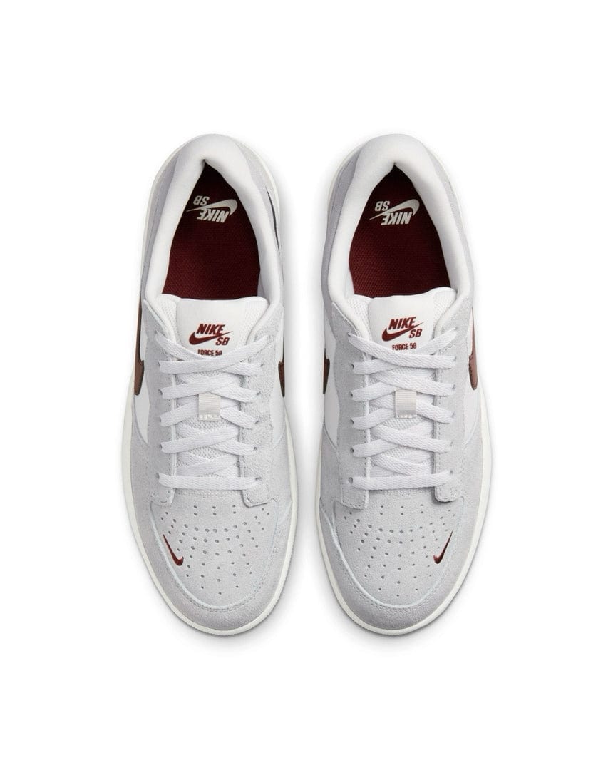 Nike SB Force 58 - Platinum Tint / Dark Team Red - -