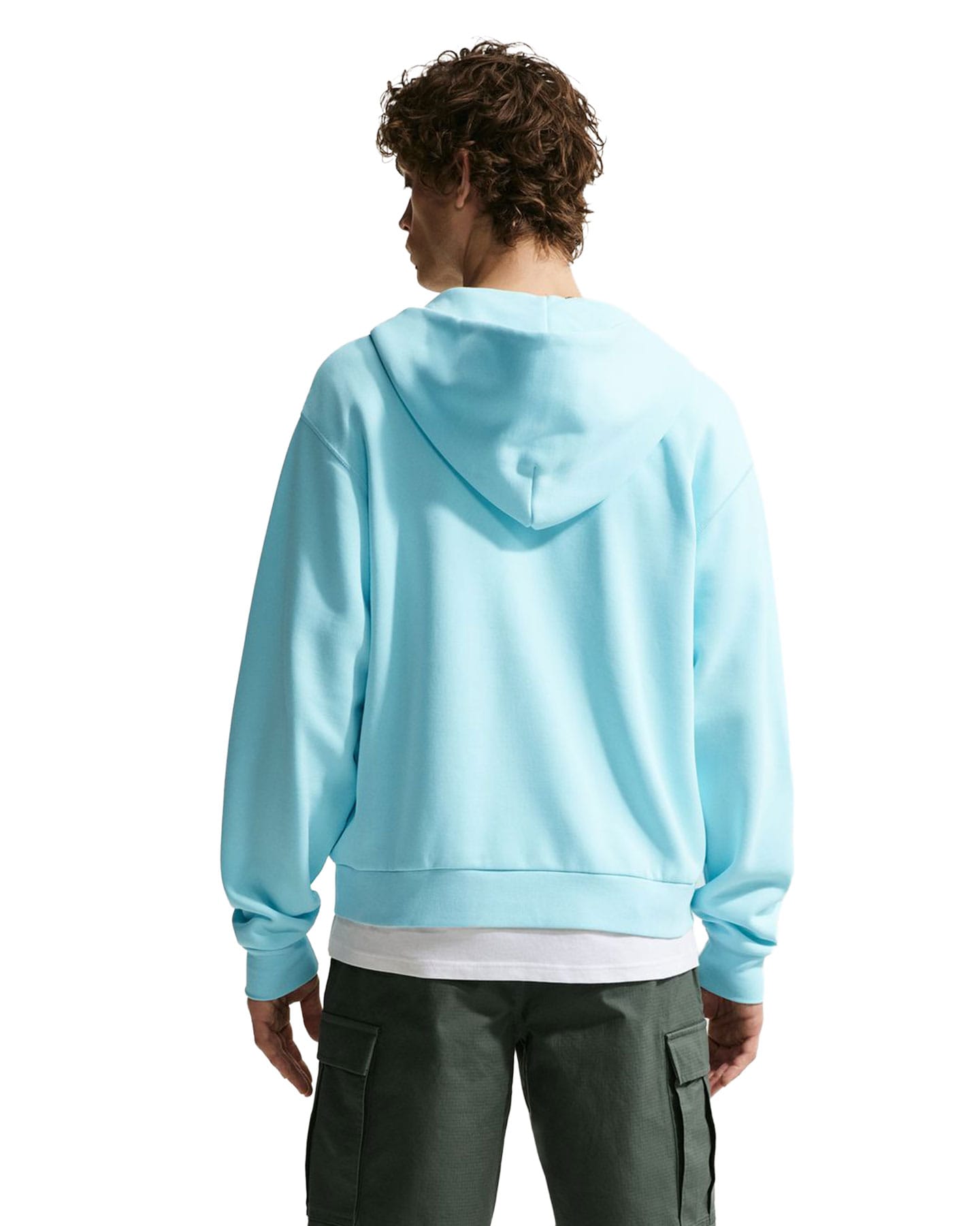 Nike SB Full-Zip Fleece Skate Hoodie - Glacier Blue / White - -