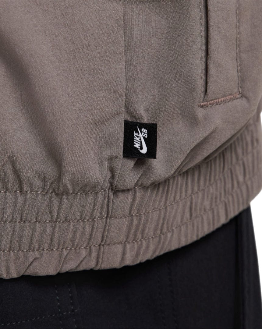 Nike SB Full Zip Woven Skate Jacket - Sequoia / Cave Stone / White - -