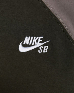 Nike SB Full Zip Woven Skate Jacket - Sequoia / Cave Stone / White - -