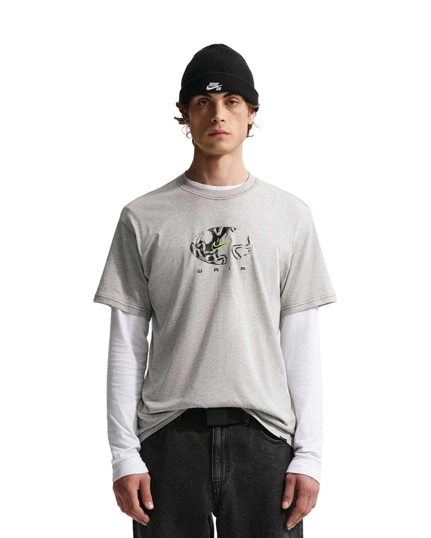 Nike SB Ishod Wair Skate Tee - Grey Heather - -
