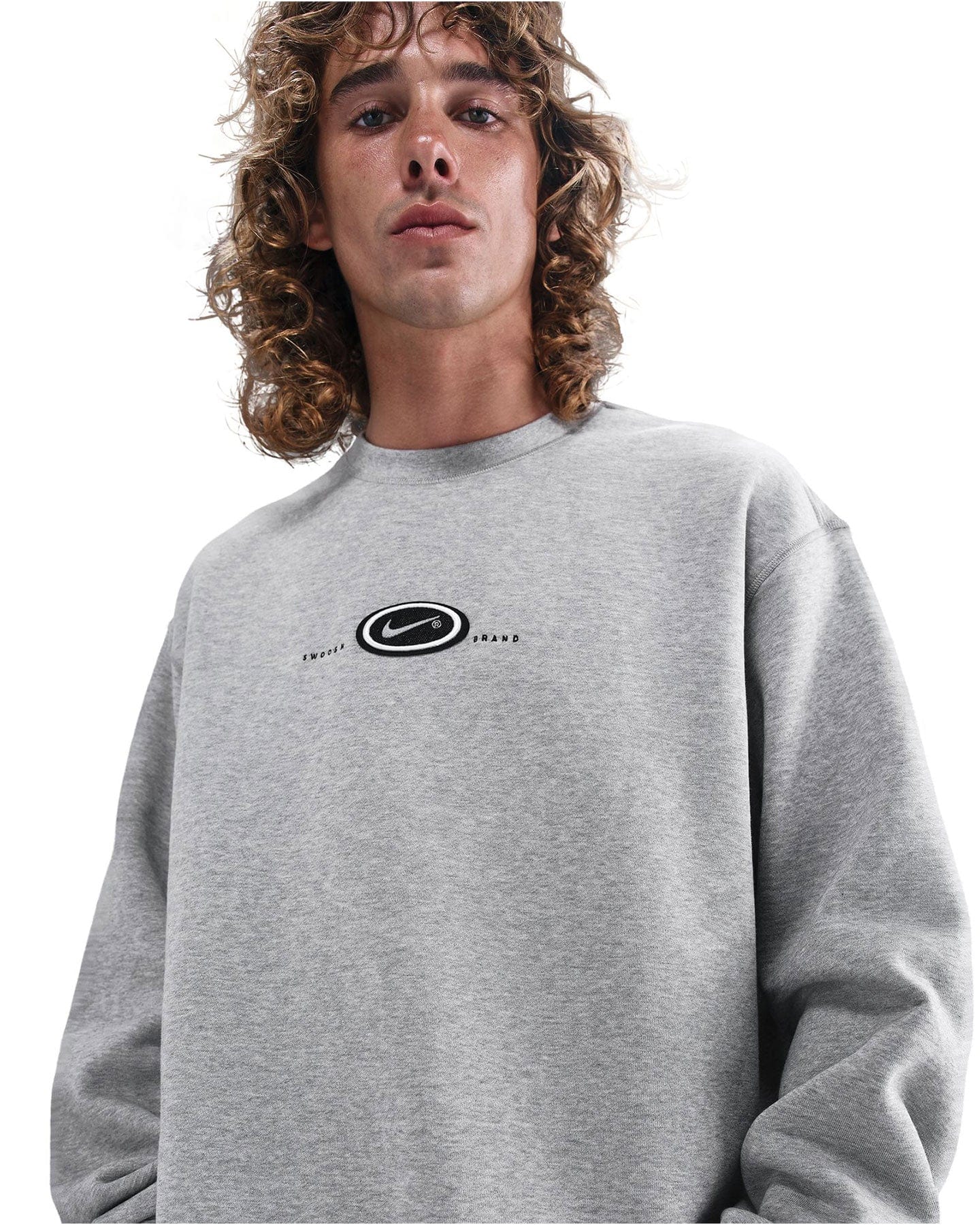Nike SB Koston Fleece Crewneck - Dark Heather Grey - -