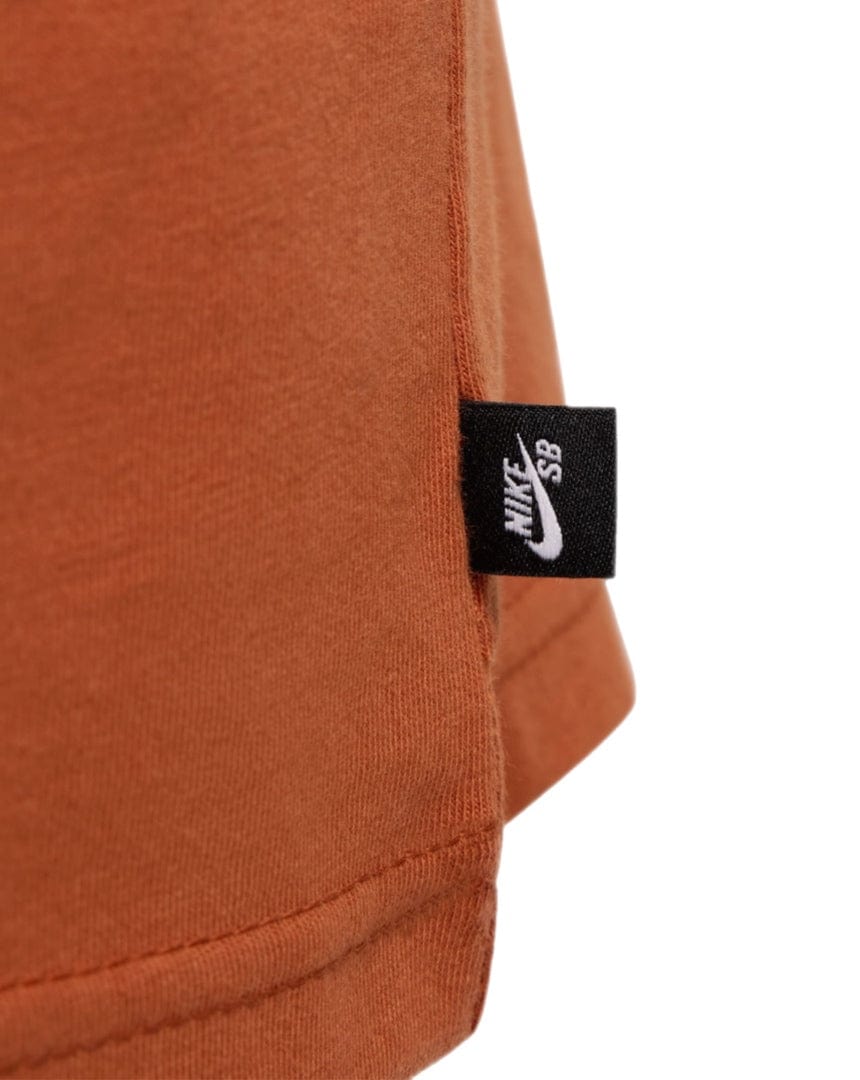 Nike SB Logo Tee - Dark Russet - -