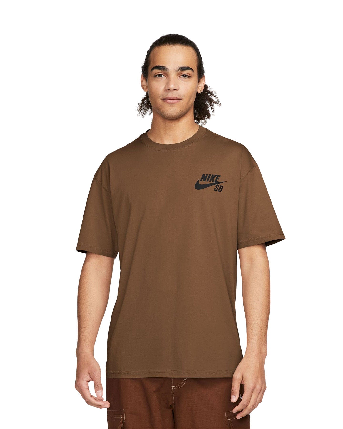 Nike SB Logo Tee - Mosswood Brown - -