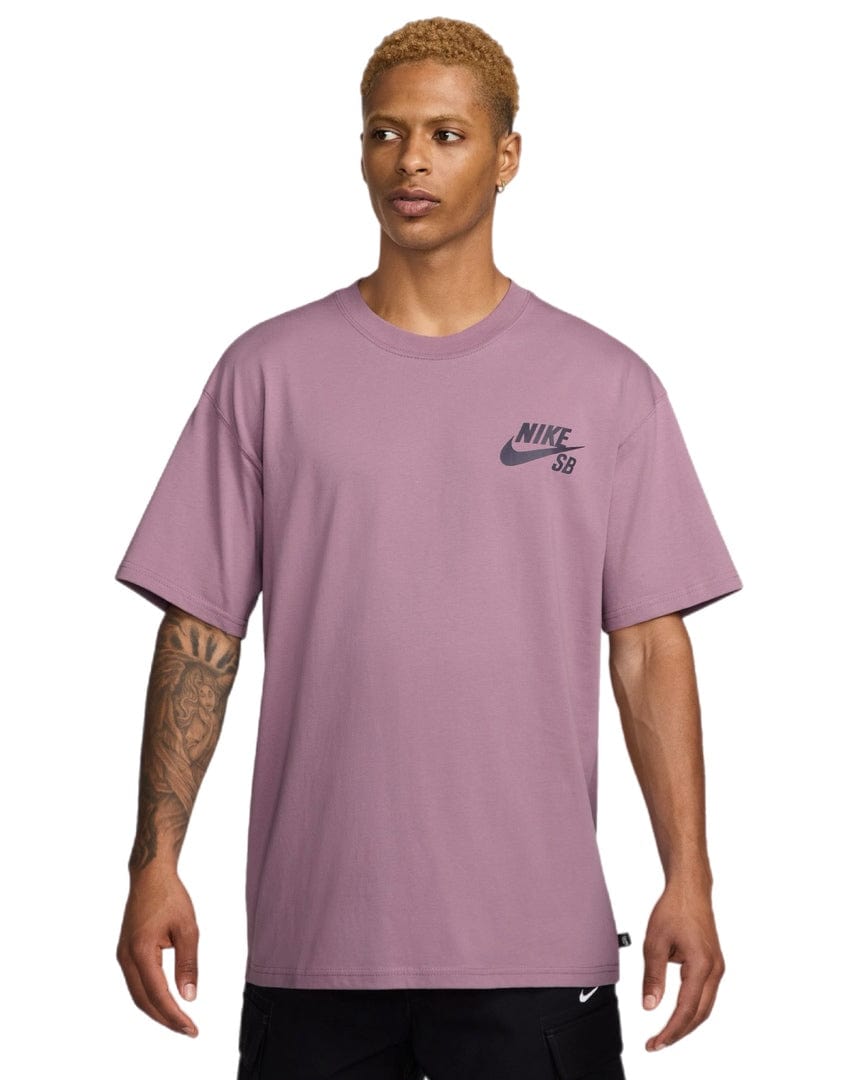 Nike SB Logo Tee - Plum Dust - DC7817 523 - 197600489660