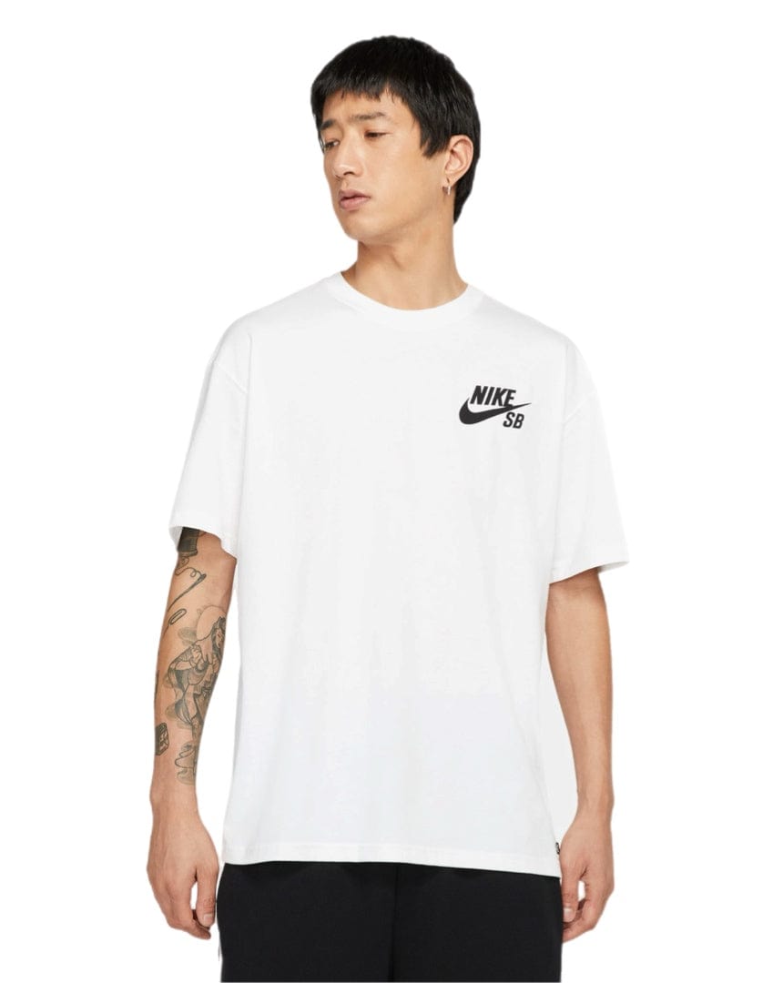 Nike SB Logo Tee - White - DC7817 100 - 194955692905