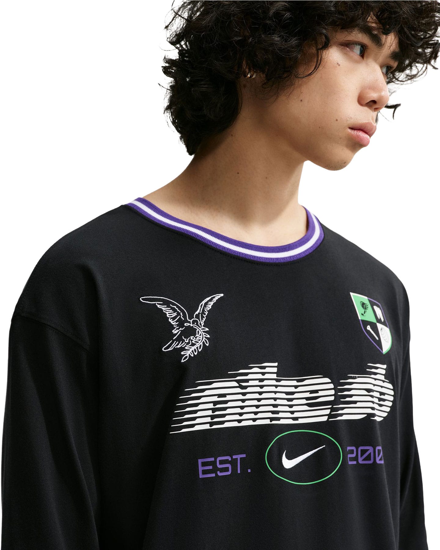 Nike SB Long Sleeve Skate Rugby Tee - Black - -