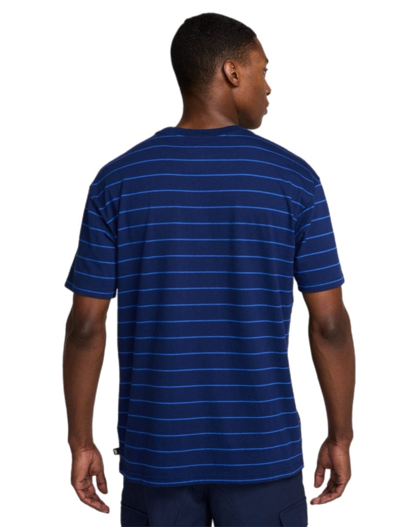 Nike SB M90 Striped Skate Tee - Blue Void - -