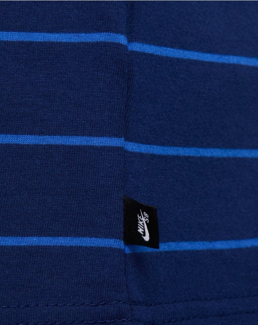 Nike SB M90 Striped Skate Tee - Blue Void - -