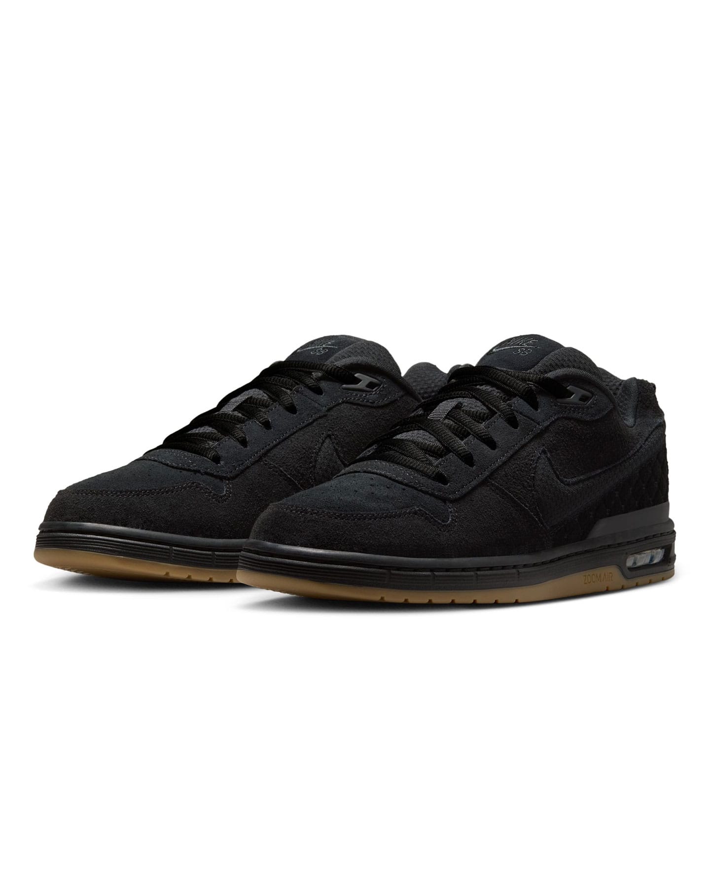 Nike SB Paul Rodriguez Zoom Air Low - Black / Black - Black -Gum Light Brown - -