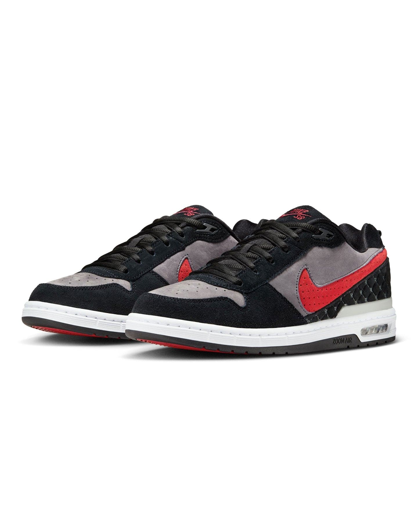 Nike SB Paul Rodriguez Zoom Air Low - Black / Varsity Red - Flint Grey - Black - -
