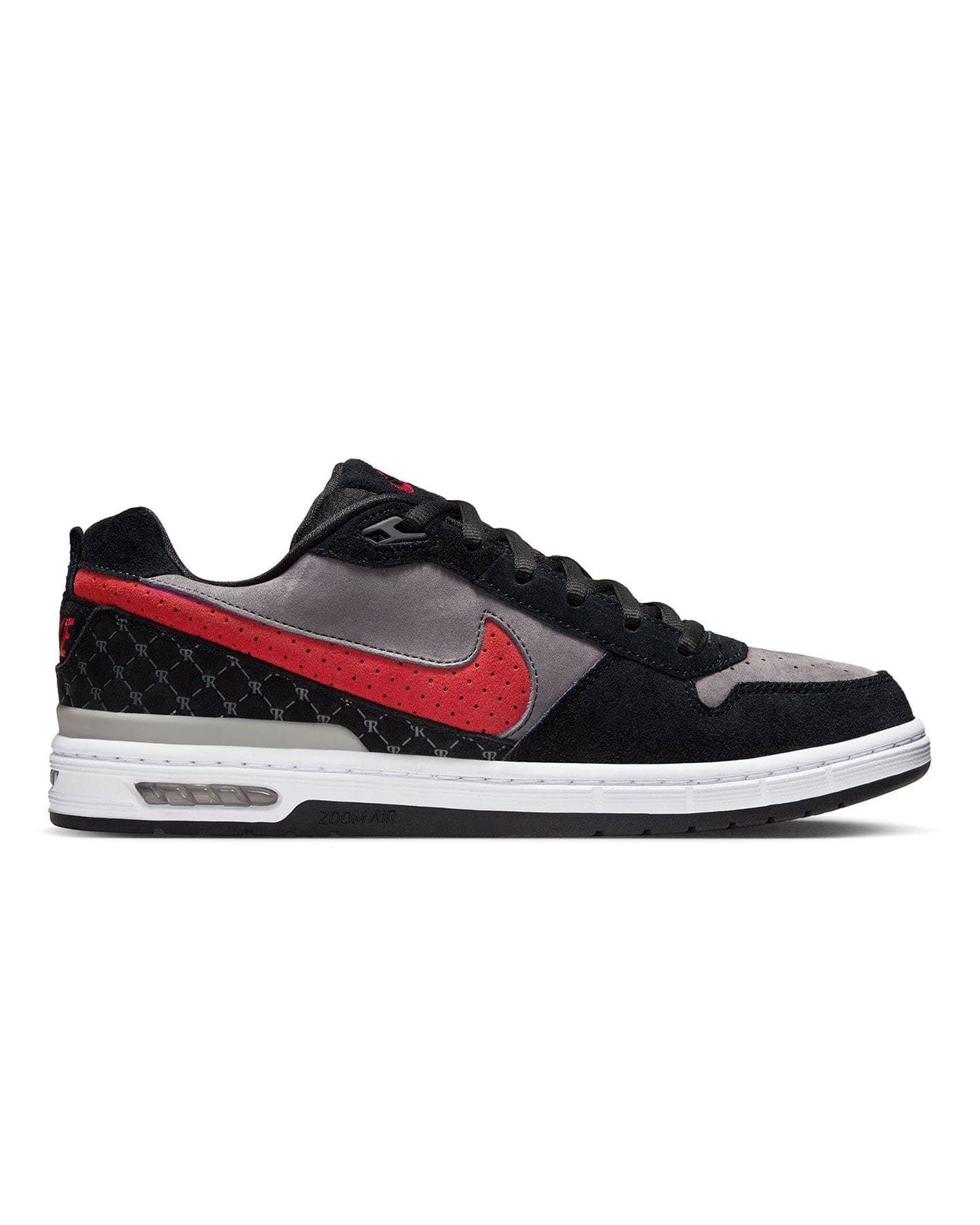 Nike SB Paul Rodriguez Zoom Air Low - Black / Varsity Red - Flint Grey - Black - -