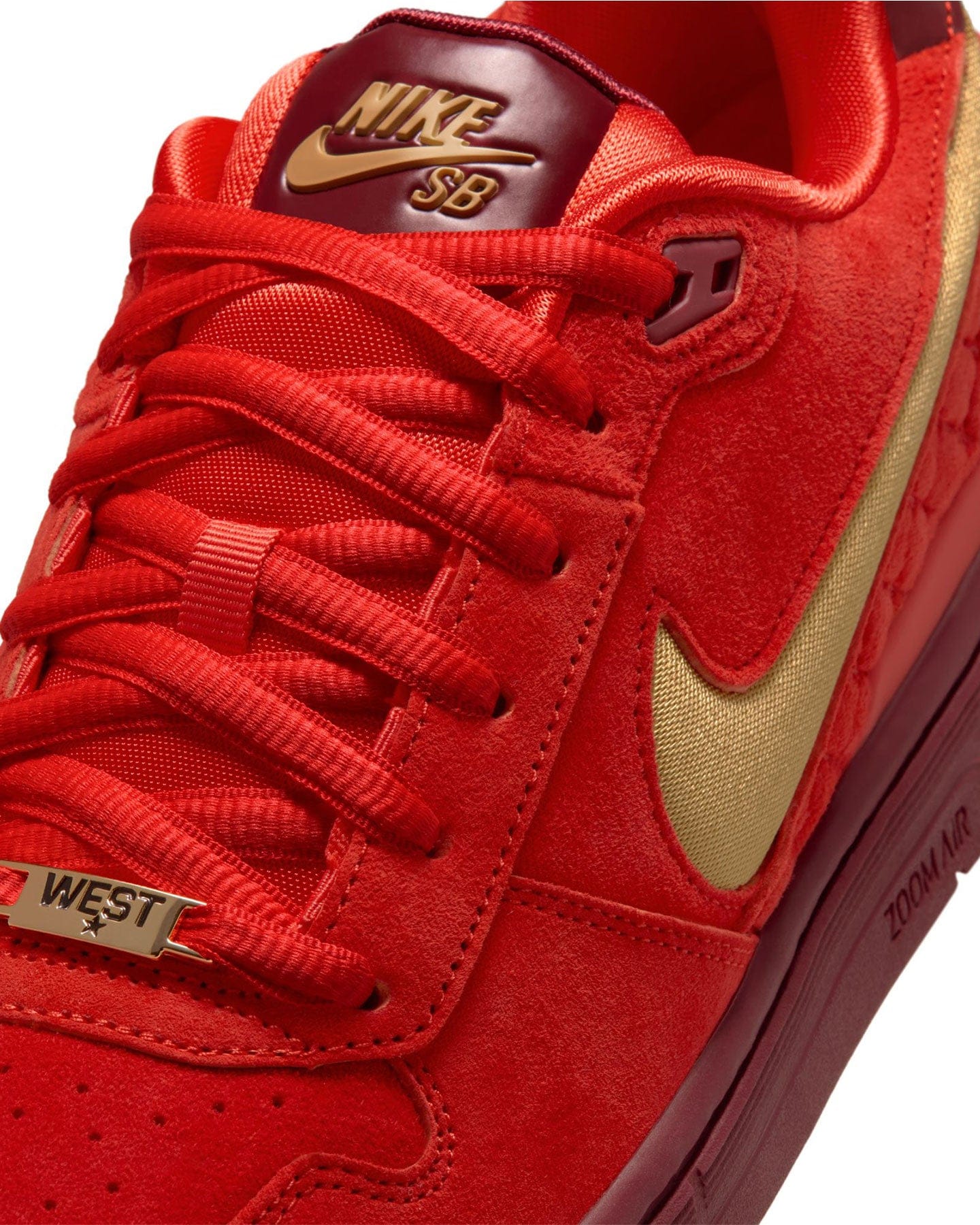 Nike SB Paul Rodriguez Zoom Air Low - Habanero Red / Club Gold - Team Red - -