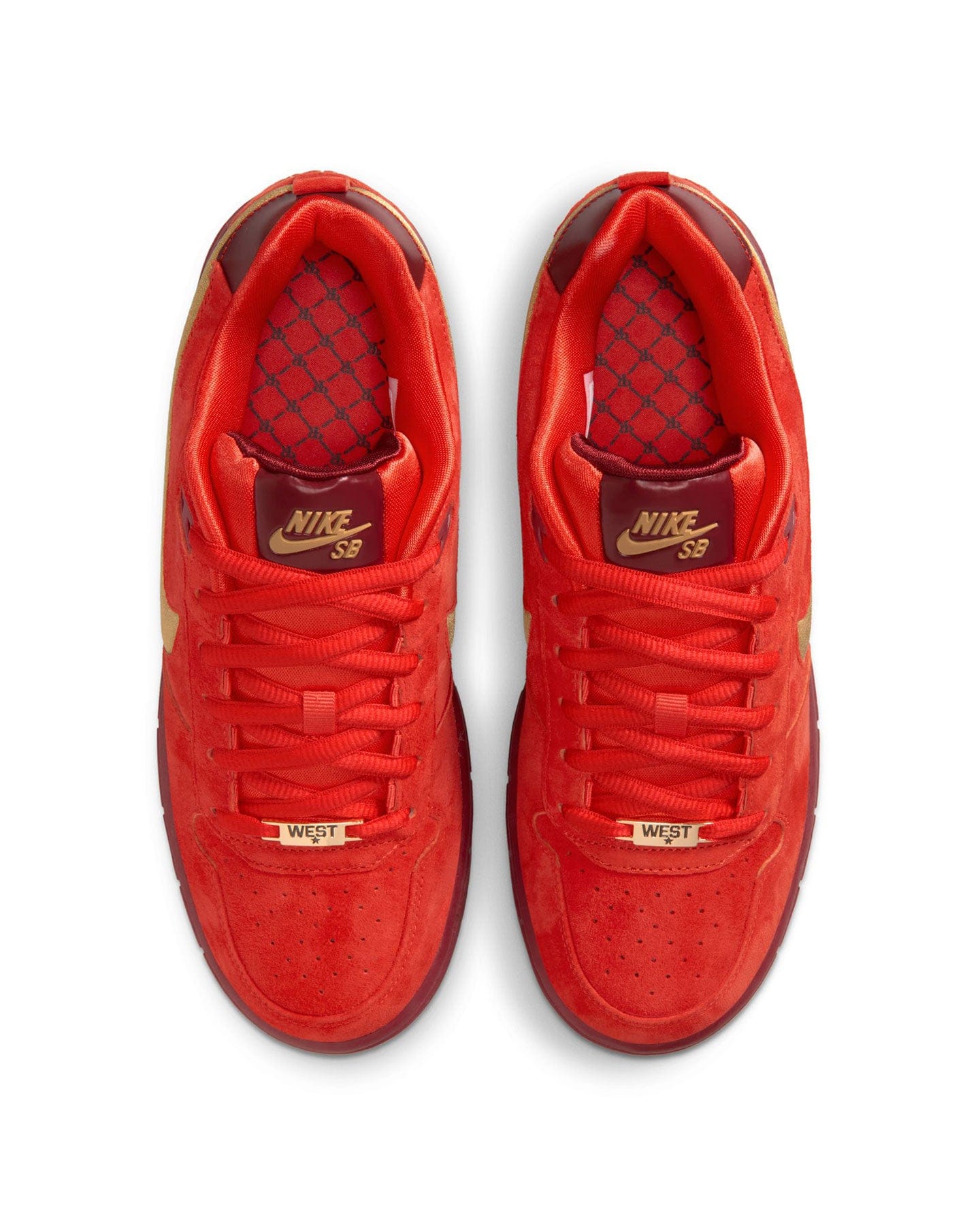 Nike SB Paul Rodriguez Zoom Air Low - Habanero Red / Club Gold - Team Red - -