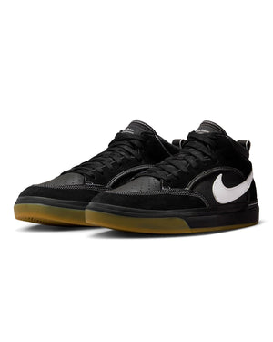 Nike SB React Leo - Black / White - Black / Gum - -