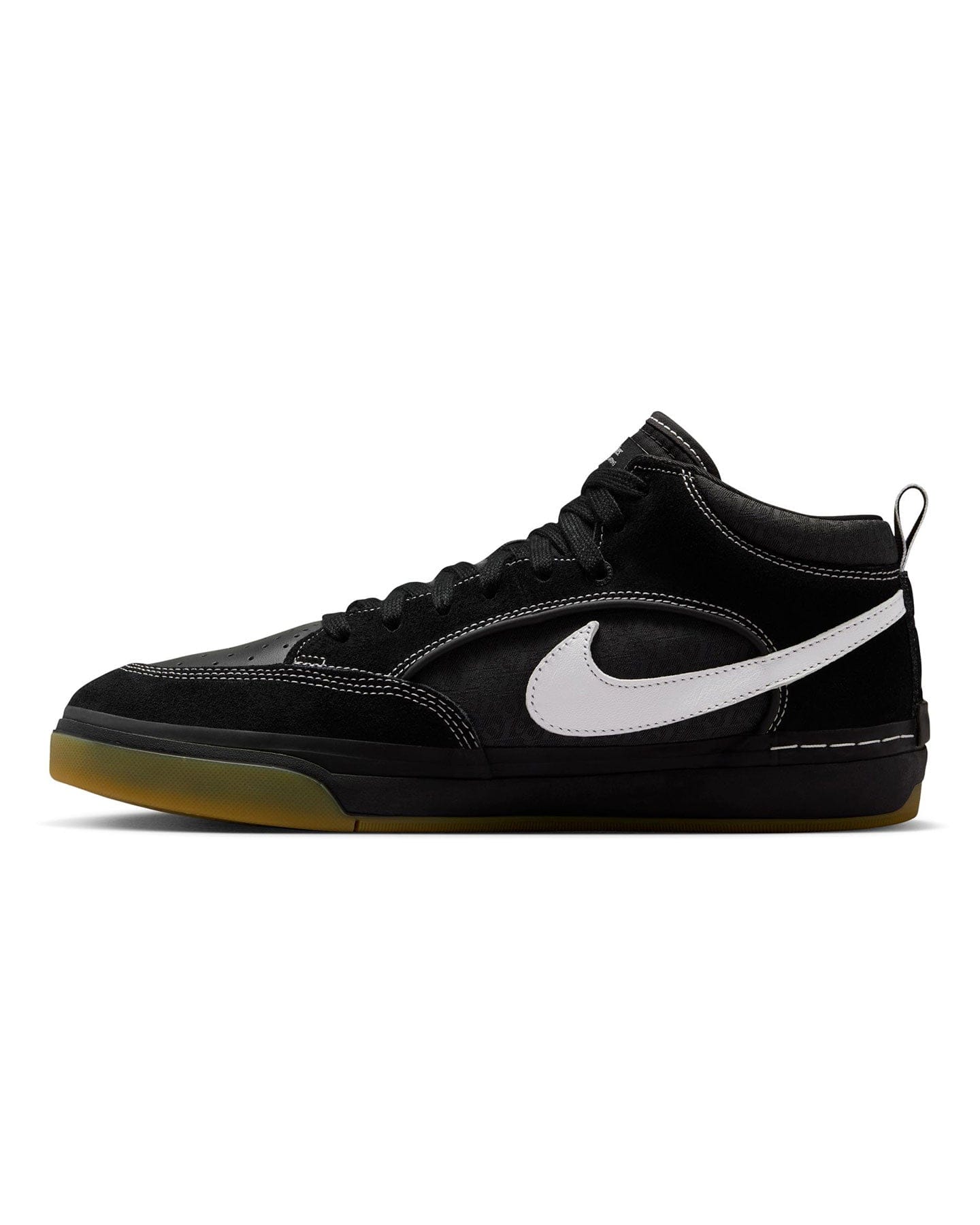 Nike SB React Leo - Black / White - Black / Gum - -